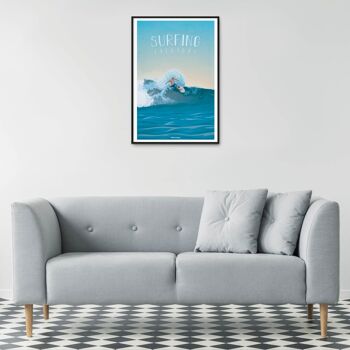 SPORTS NAUTIQUES l Affiche Surf - 40 x 60 cm 2