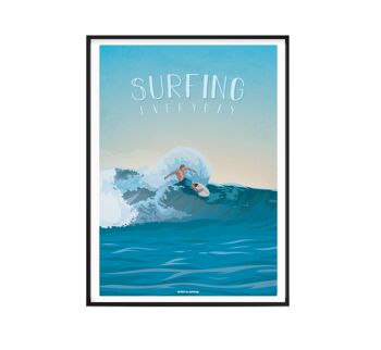 SPORTS NAUTIQUES l Affiche Surf - 40 x 60 cm 4