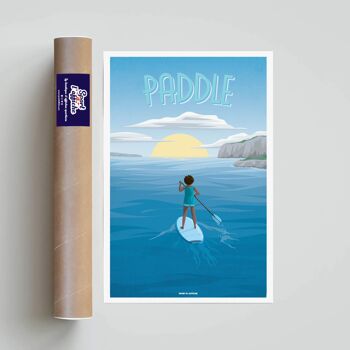 SPORTS NAUTIQUES l Affiche Paddle - 40 x 60 cm 3