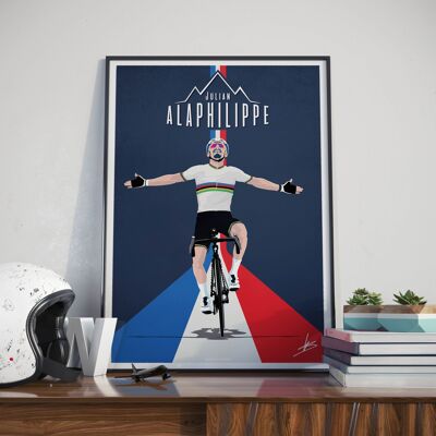 RADFAHREN l Julian Alaphilippe Weltmeister - 40 x 60 cm