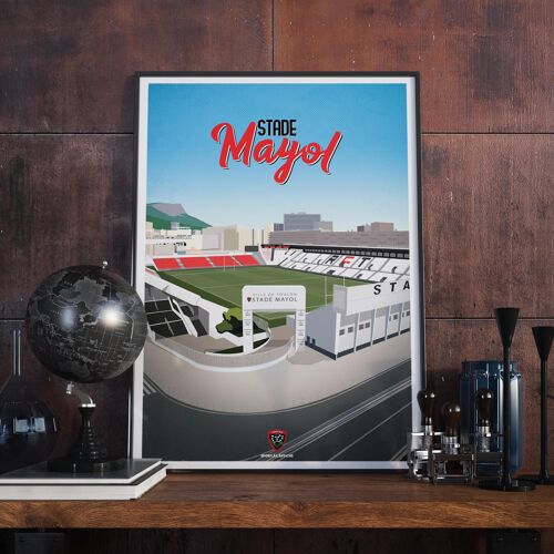 RUGBY | RC TOULON | Stade Mayol - 30 x 40 cm