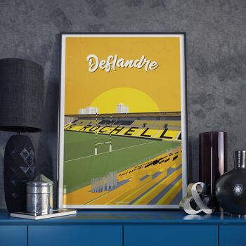 Affiche LA ROCHELLE | Stade Marcel Deflandre - 30 x 40 cm 1