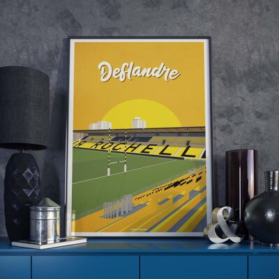 Poster LA ROCHELLE | Marcel Deflandre Stadium - 30 x 40 cm