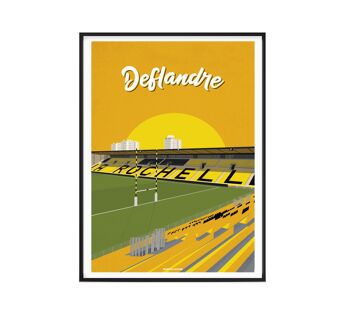 Affiche LA ROCHELLE | Stade Marcel Deflandre - 30 x 40 cm 4