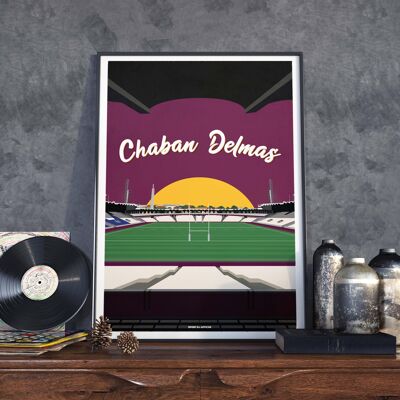 Affiche BORDEAUX | Stade Chaban-Delmas - 40 x 60 cm