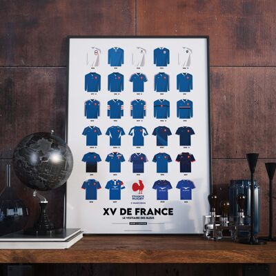 RUGBY | XV de Francia | Camisetas históricas | El vestuario de blues