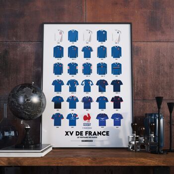 RUGBY | XV de France | Maillots Historiques | Le Vestiaire des Bleus 1