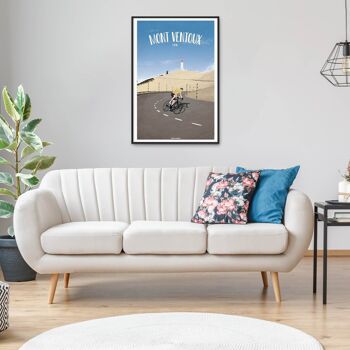CYCLISME l Affiche Mont Ventoux Vélo - 30 x 40 cm 2