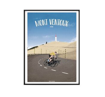 CYCLISME l Affiche Mont Ventoux Vélo - 30 x 40 cm 4