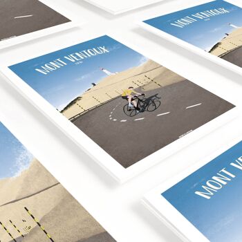 CYCLISME l Affiche Mont Ventoux Vélo - 40 x 60 cm 3