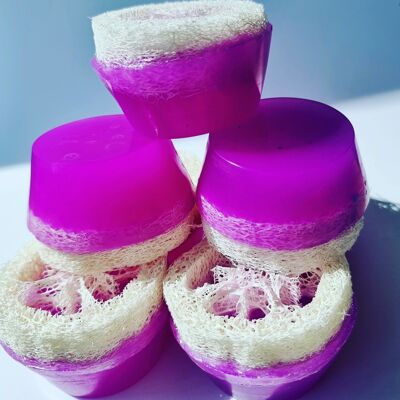 LOOFAH Soap Bar - PURPLE RAIN