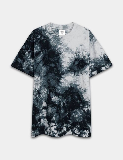 Camiseta Oversized Tie Dye - Blanco