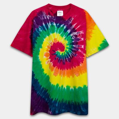 T-shirt oversize tie-dye - Rouge