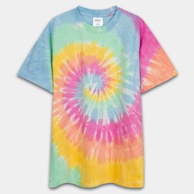 T-shirt oversize Tie Dye - Rosa