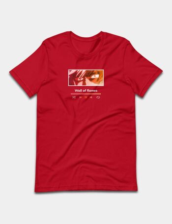 Todoroki Vibes T-shirt unisexe_Rouge 3