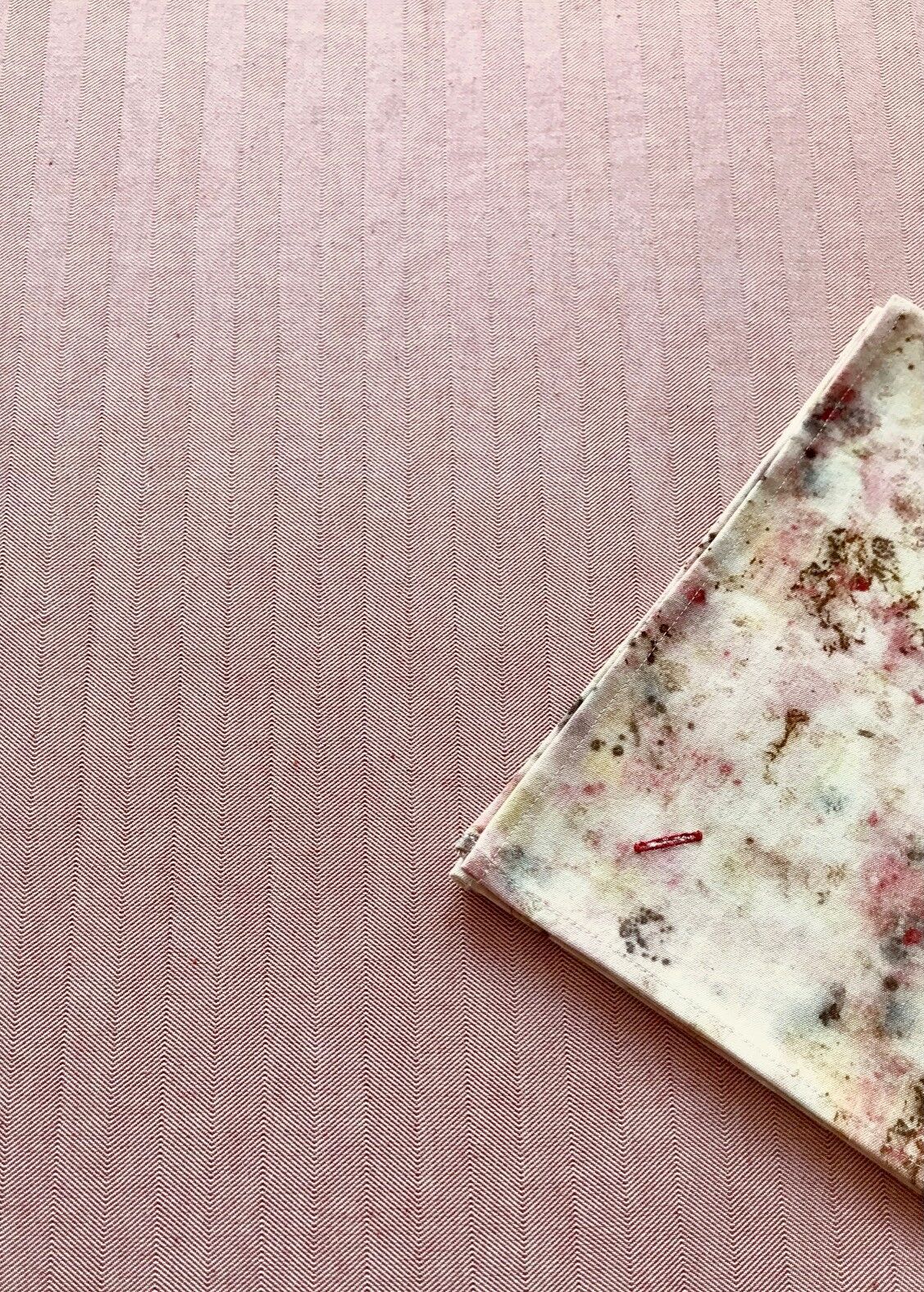 Torchon POULE AU POT - chevron - 100 % coton