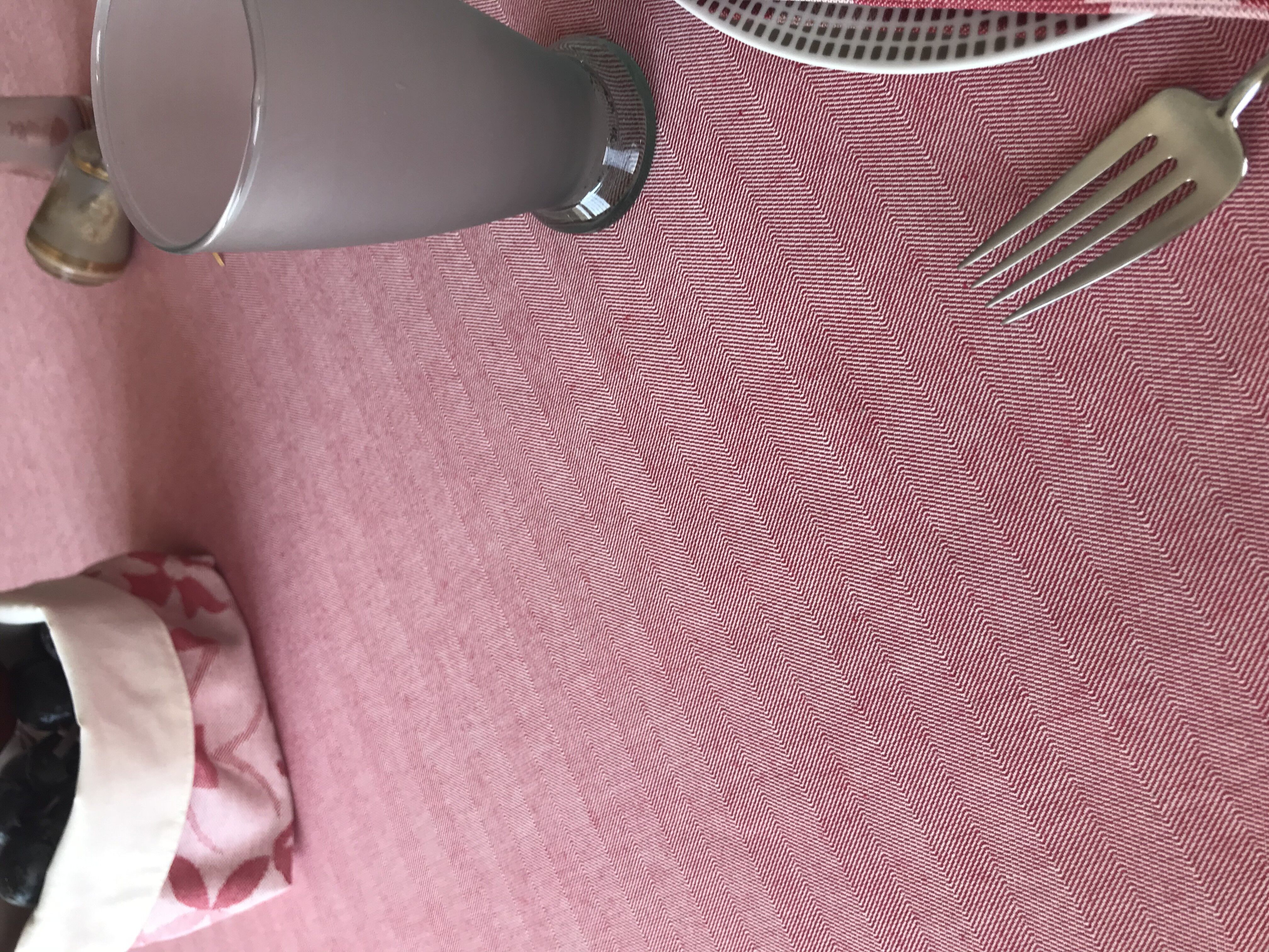 Torchon POULE AU POT - chevron - 100 % coton