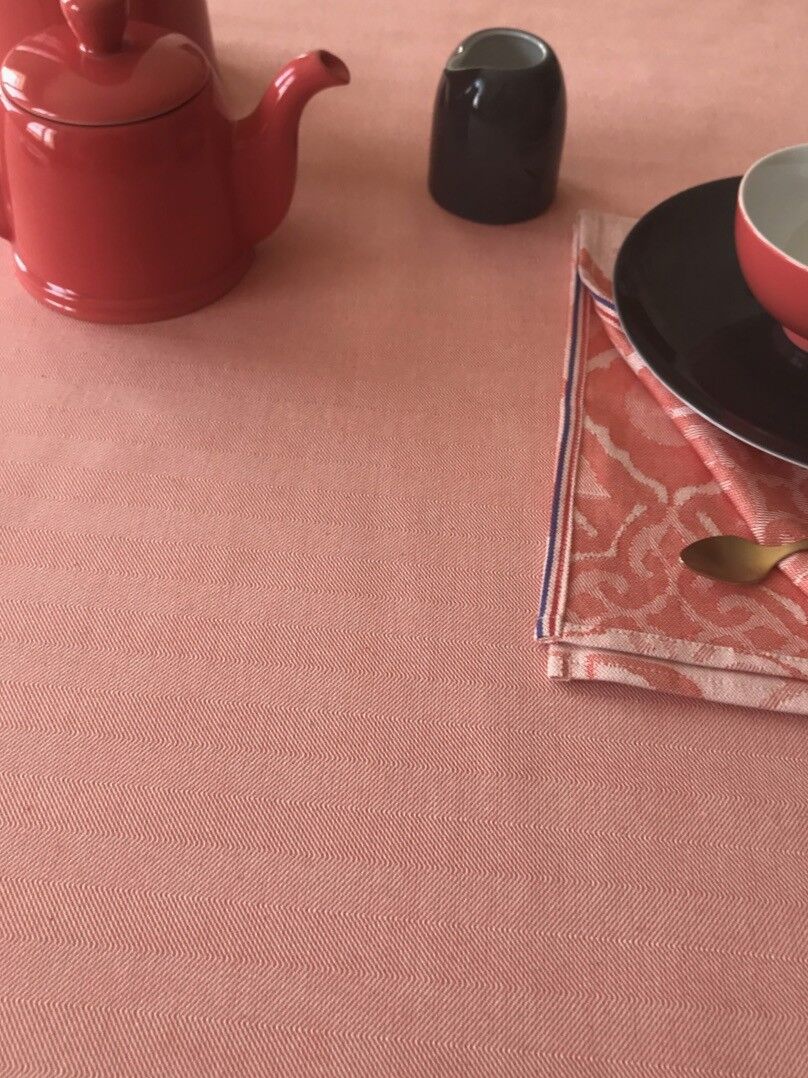 Torchon POULE AU POT - chevron - 100 % coton