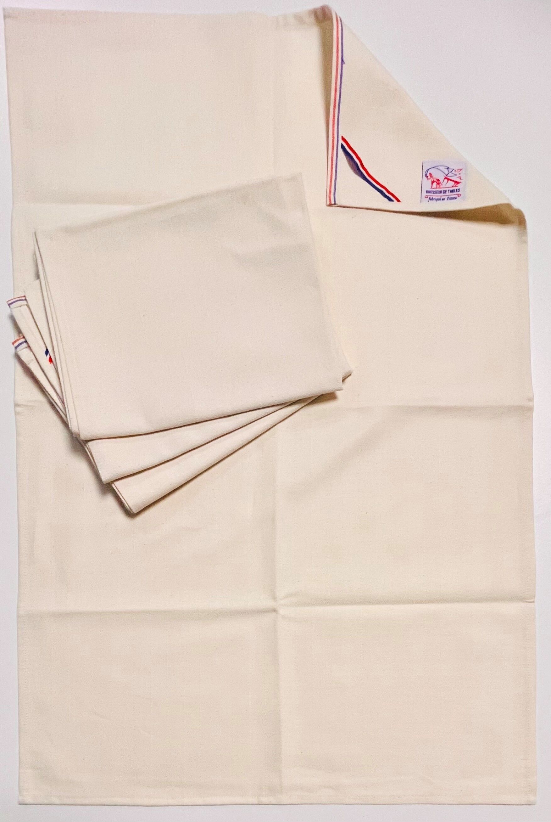 Torchon POULE AU POT - chevron - 100 % coton