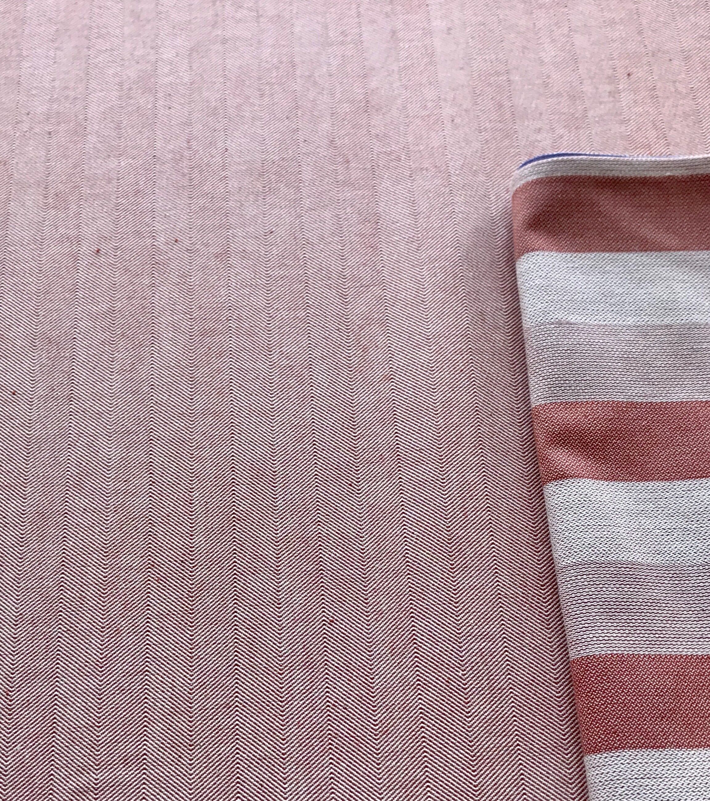 Torchon POULE AU POT - chevron - 100 % coton