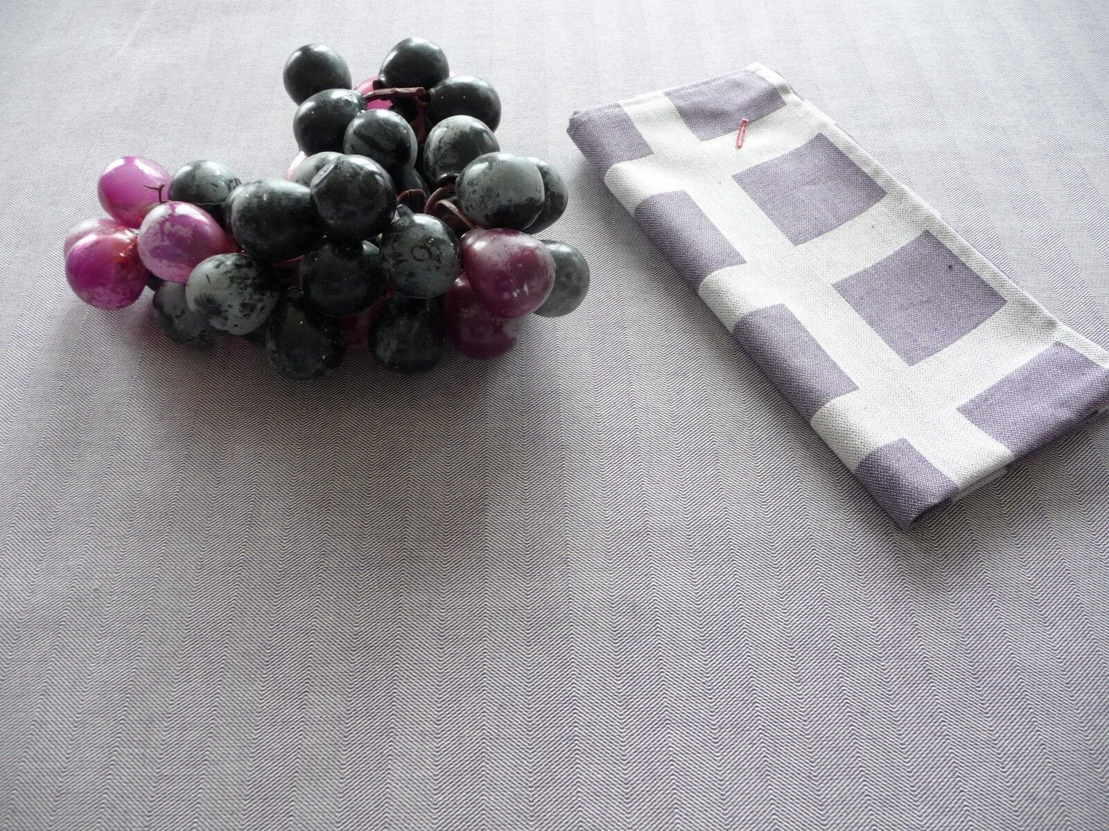Torchon POULE AU POT - chevron - 100 % coton