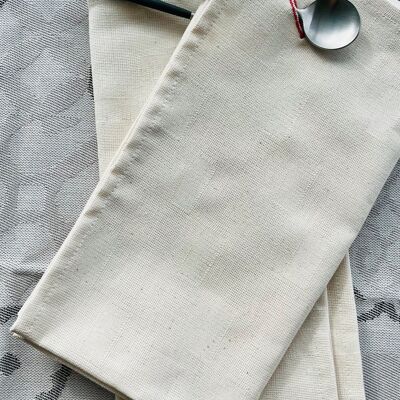 Buttonhole towel - MILLE LEAVES - 100% COTTON