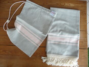 FOUTA + SAC ASSORTI   -  Collection SORBET 13