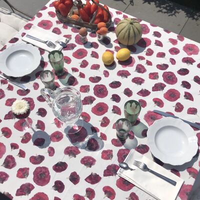 POPPY Tablecloth - 100% COTTON - Designer Collection