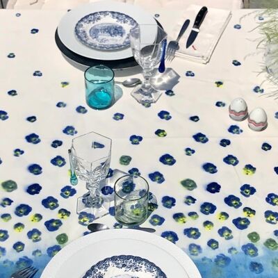 Chemin de table AZUR -100 % COTON -Collection Créateur