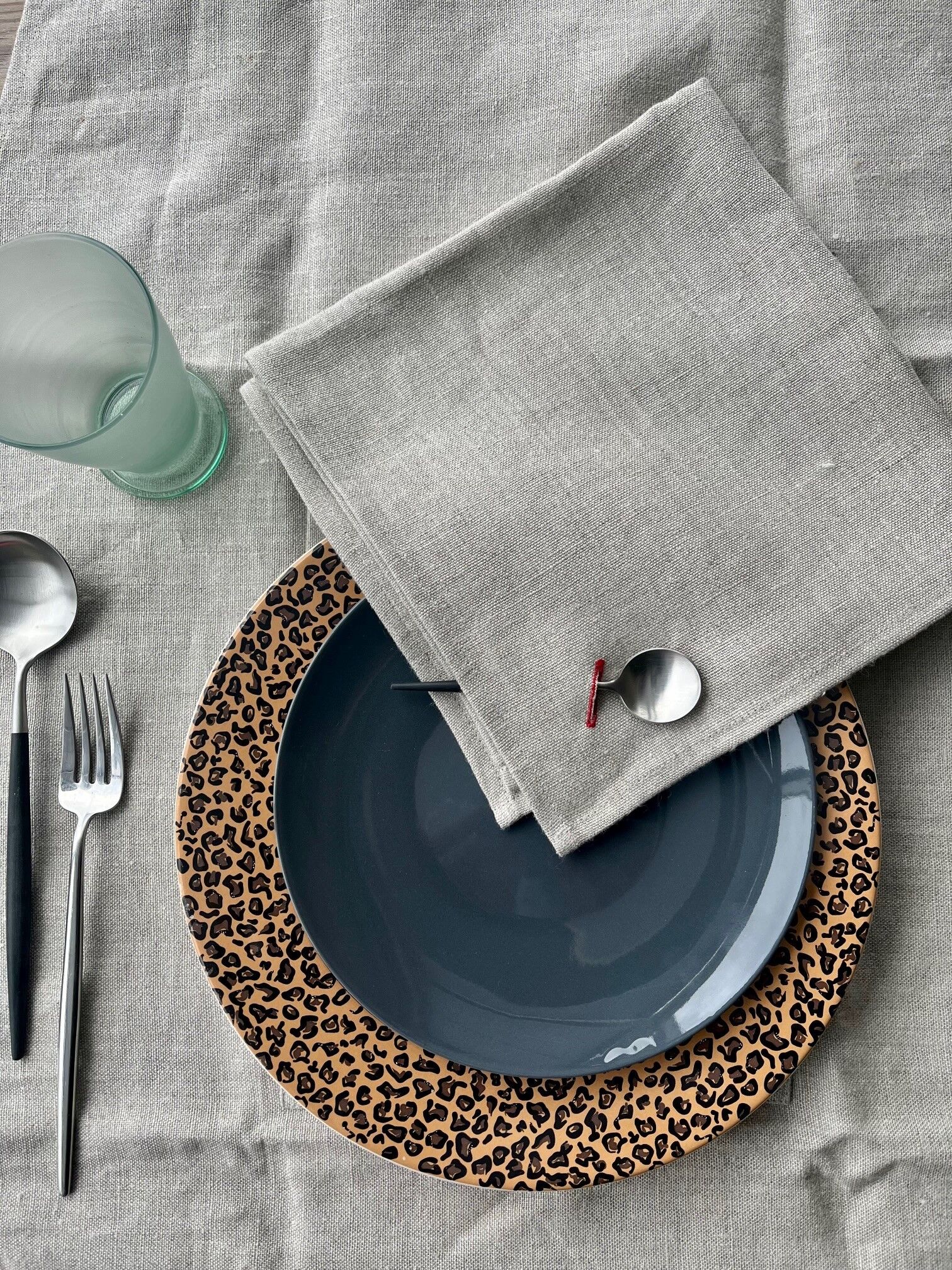 Asciugamano per asole - 100% LINO - Naturale - coltivato, tessuto e prodotto in Francia