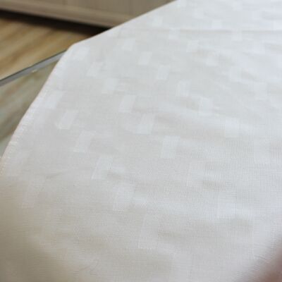 MILLE-FEUILLES tea towel - WHITE - 100% cotton