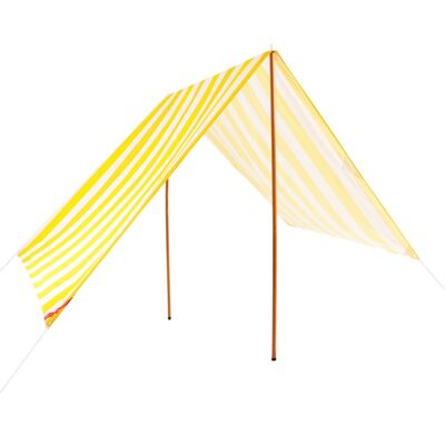 Beach Shelter Awning 329 x 180cm, Beach Tent Protector UPF30+ Yellow