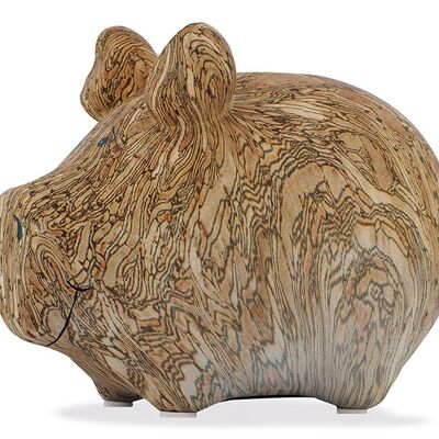 Spardose KCG Kleinschwein, Inspired by Nature-Cork, aus Keramik, Art. 101588 (B/H/T) 12,5x9x9 cm