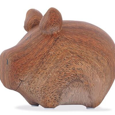 Spardose KCG Kleinschwein, Inspired by Nature-Holz, aus Keramik, Art. 101586 (B/H/T) 12,5x9x9 cm