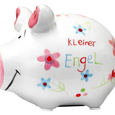 Spardose KCG Kleinschwein, Kleiner Engel, aus Keramik, Art. 101021 (B/H/T) 12,5x9x9 cm