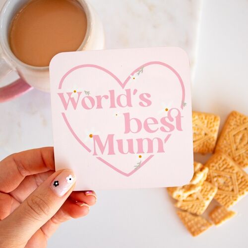 World's best mum coaster