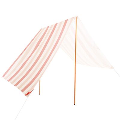 Auvent Beach Shelter 329 x 180 cm, protection de tente de plage UPF30+ rose