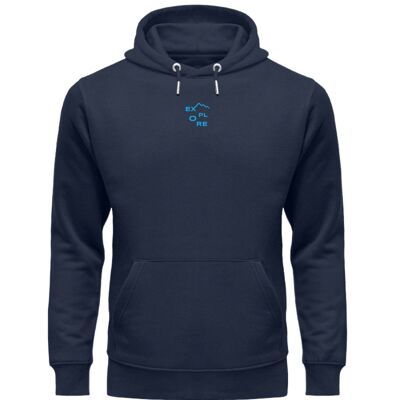 Hoodie "explore" french navy
