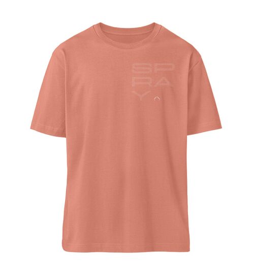 T-Shirt "spray" rose clay  - oversized