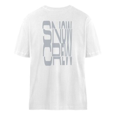 T-shirt "snow crew" blanc - oversize
