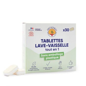 Tablettes lave-vaisselle 3-en-1 sans plastique 1