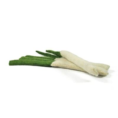 Verduras de lana de fieltro - 3 puerros - PAPOOSE TOYS