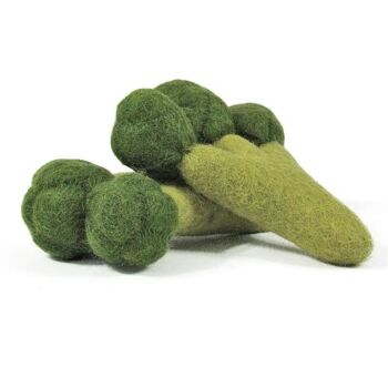 Légumes en laine feutrée - 2 brocolis - PAPOOSE TOYS 3