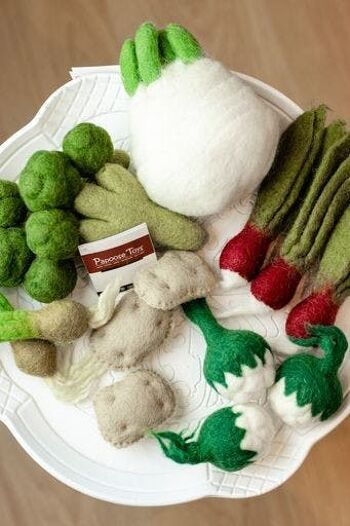 Légumes en laine feutrée - Fenouil - PAPOOSE TOYS 2