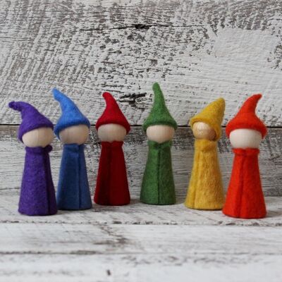 Gnomes Rainbow - set of 7 - PAPOOSE TOYS