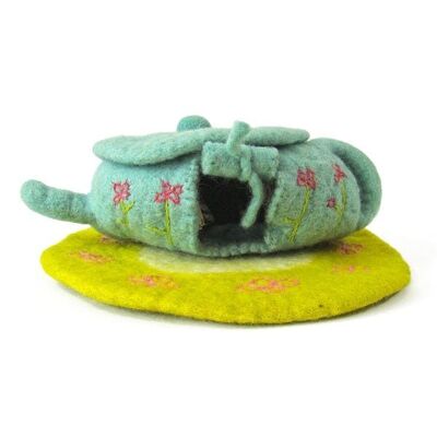 House and carpet in felted wool Enchanted teapot - PAPOOSE TOYS