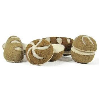 Petits pains en laine feutrée - PAPOOSE TOYS