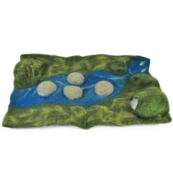 Monde des Dinosaures en laine feutrée - Tapis paysage - PAPOOSE TOYS 1