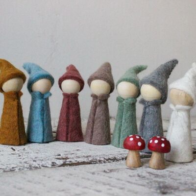 Gnomes Earth - set of 7 - PAPOOSE TOYS