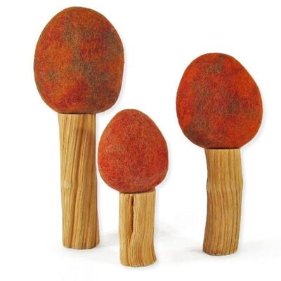 Rainbow autumn trees - set of 3 - PAPOOSE TOYS